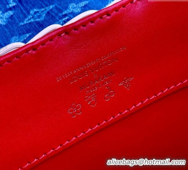 Unique Grade Louis Vuitton LV x TM Capucines PM Bag in Rattan and Cherry Denim M14295 2025