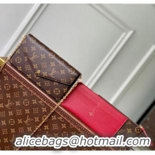 Best Quality Louis Vuitton Pochette Felicie Mini Bag M81896 Fuchsia 2025