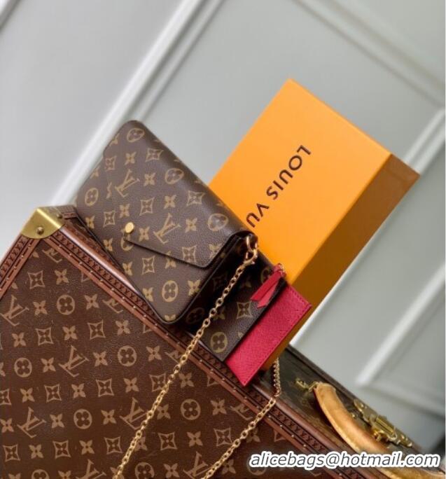 Best Quality Louis Vuitton Pochette Felicie Mini Bag M81896 Fuchsia 2025