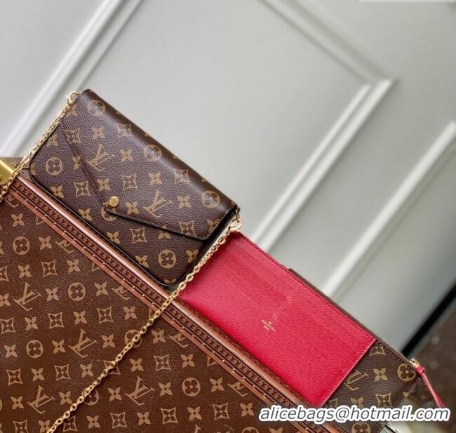 Best Quality Louis Vuitton Pochette Felicie Mini Bag M81896 Fuchsia 2025