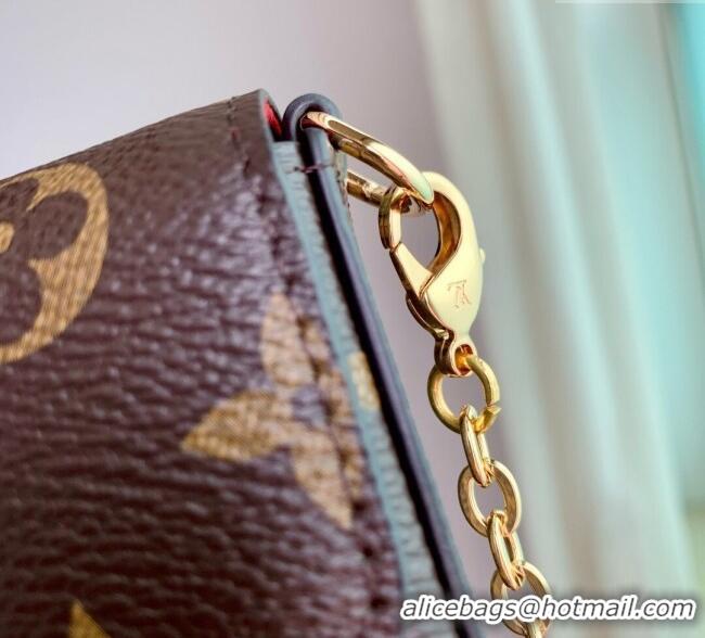 Best Quality Louis Vuitton Pochette Felicie Mini Bag M81896 Fuchsia 2025