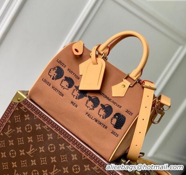 Low Cost Louis Vuitton Pharrel x Nigo Speedy Bag M15218 Brown 2025
