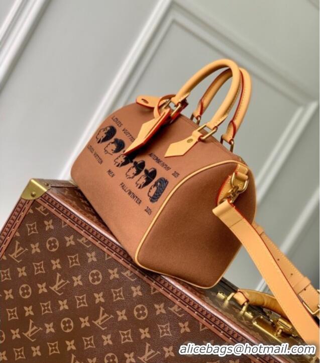 Low Cost Louis Vuitton Pharrel x Nigo Speedy Bag M15218 Brown 2025