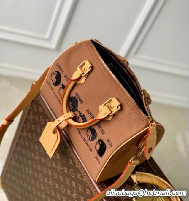 Low Cost Louis Vuitton Pharrel x Nigo Speedy Bag M15218 Brown 2025