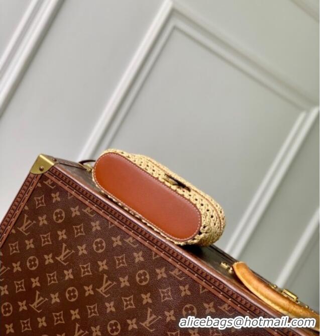 Promotional Louis Vuitton Vanity Chain Pouch in Raffia Straw M14303 Natural Tan 2025