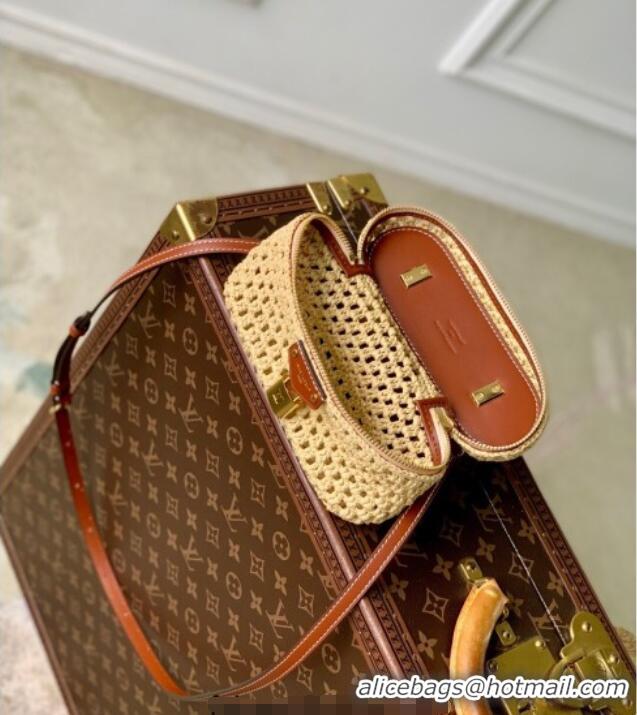 Promotional Louis Vuitton Vanity Chain Pouch in Raffia Straw M14303 Natural Tan 2025