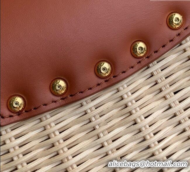 Best Quality Louis Vuitton Capucines BB Bag in Rattan and Leather M26025 Brown 2025