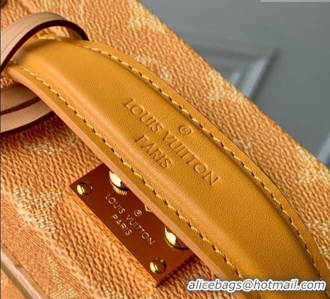 Big Discount Louis Vuitton Handle Trunk bag in Monogram Heritage Canvas M12458 Yellow 2025