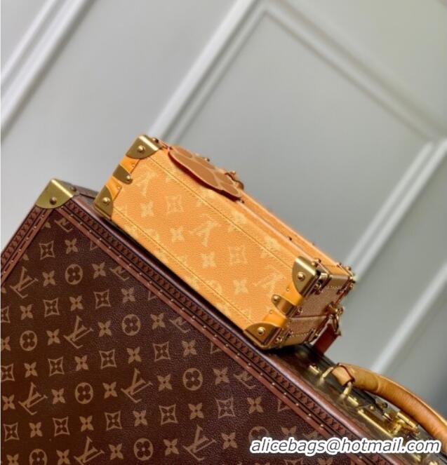 Big Discount Louis Vuitton Handle Trunk bag in Monogram Heritage Canvas M12458 Yellow 2025