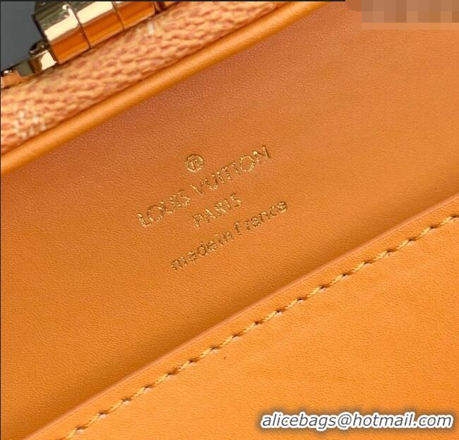 Big Discount Louis Vuitton Handle Trunk bag in Monogram Heritage Canvas M12458 Yellow 2025