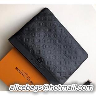Top Quality Louis Vuitton Discovery Pochette Pouch in Monogram Leather M62903 Black 2025