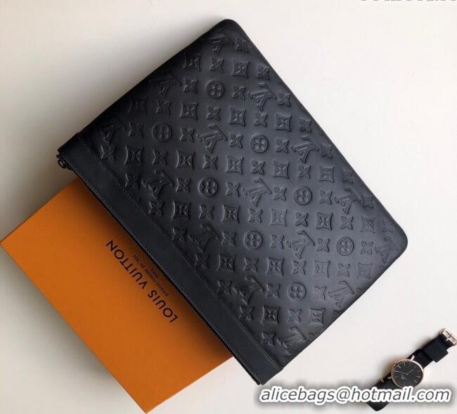 Top Quality Louis Vuitton Discovery Pochette Pouch in Monogram Leather M62903 Black 2025