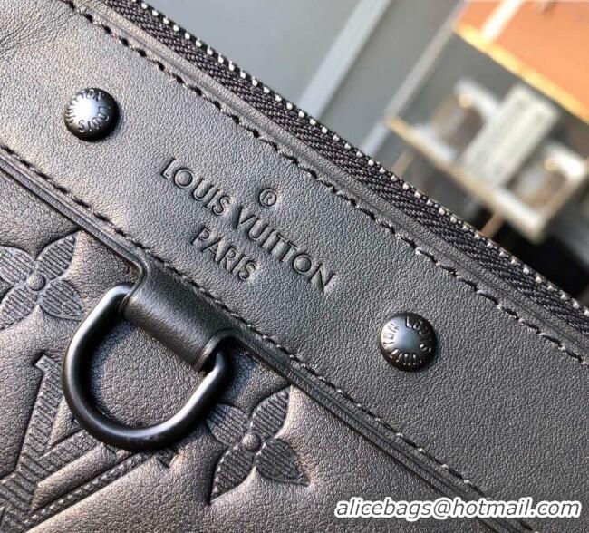 Top Quality Louis Vuitton Discovery Pochette Pouch in Monogram Leather M62903 Black 2025