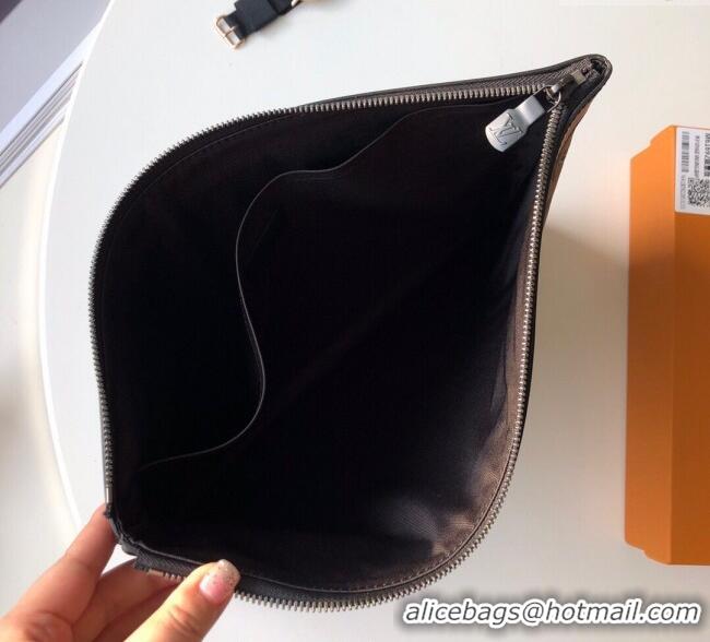 Top Quality Louis Vuitton Discovery Pochette Pouch in Monogram Leather M62903 Black 2025