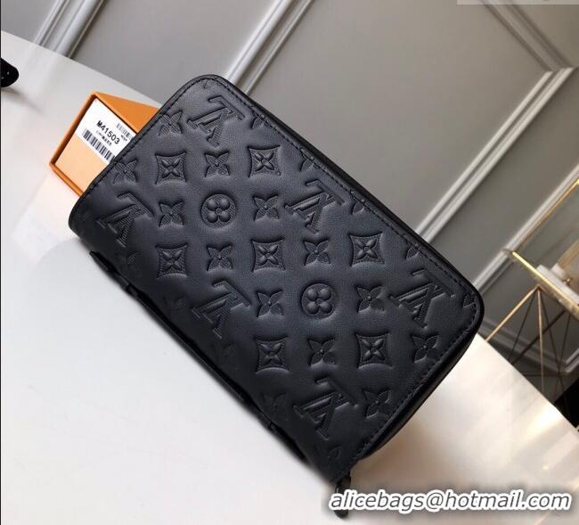 Famous Brand Louis Vuitton Zippy Large Wallet in Monogram Leather M41503 Black 2025