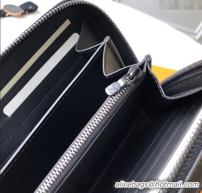Famous Brand Louis Vuitton Zippy Large Wallet in Monogram Leather M41503 Black 2025