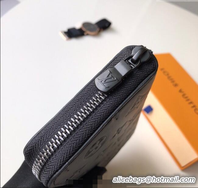 Affordable Price Louis Vuitton Zippy Vertical Wallet in Monogram Leather M62902 Black 2025