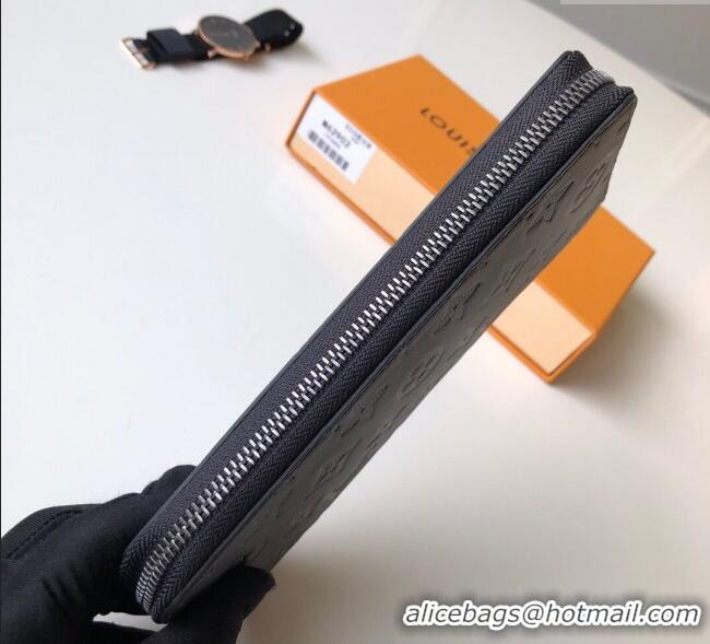 Affordable Price Louis Vuitton Zippy Vertical Wallet in Monogram Leather M62902 Black 2025
