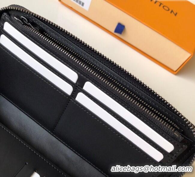Affordable Price Louis Vuitton Zippy Vertical Wallet in Monogram Leather M62902 Black 2025