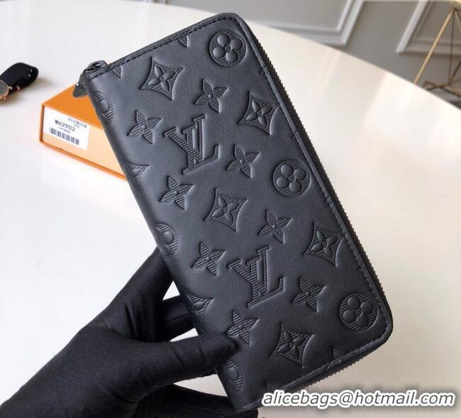 Affordable Price Louis Vuitton Zippy Vertical Wallet in Monogram Leather M62902 Black 2025