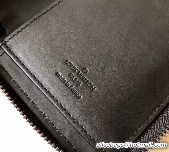 Affordable Price Louis Vuitton Zippy Vertical Wallet in Monogram Leather M62902 Black 2025