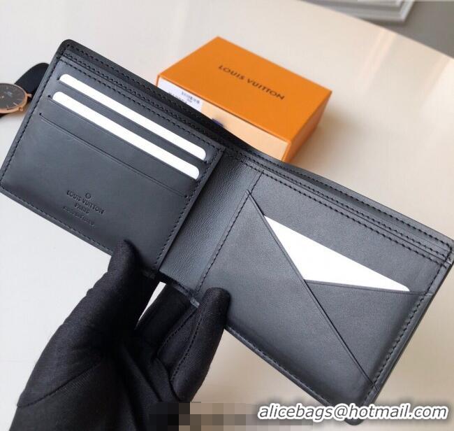 New Fashion Louis Vuitton Multiple Wallet in Monogram Leather M62901 Black 2025
