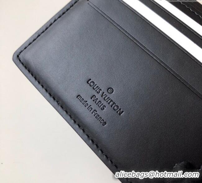 New Fashion Louis Vuitton Multiple Wallet in Monogram Leather M62901 Black 2025