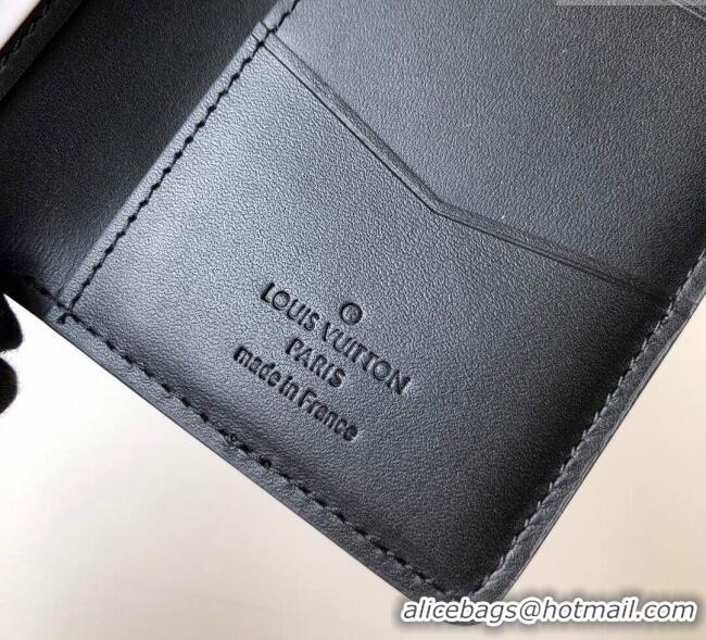 Top Design Louis Vuitton Monogram Shadow Wallet in Monogram Leather M62899 Black 2025