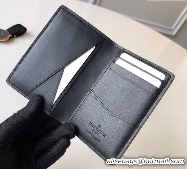 Top Design Louis Vuitton Monogram Shadow Wallet in Monogram Leather M62899 Black 2025