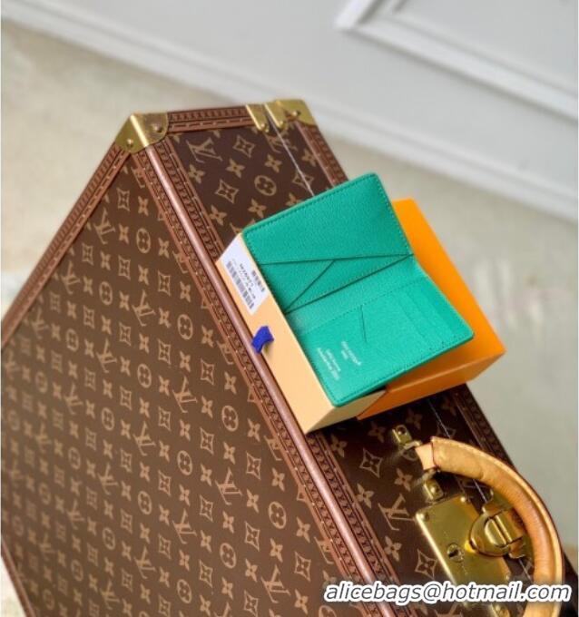 Trendy Design Louis Vuitton Pocket Organizer Wallet in Printed Monogram Canvas M25971 Green 2025