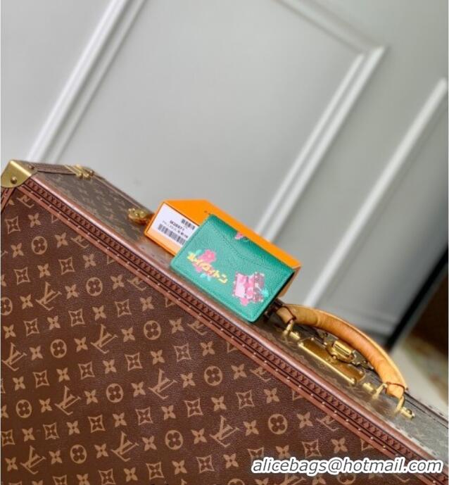 Trendy Design Louis Vuitton Pocket Organizer Wallet in Printed Monogram Canvas M25971 Green 2025