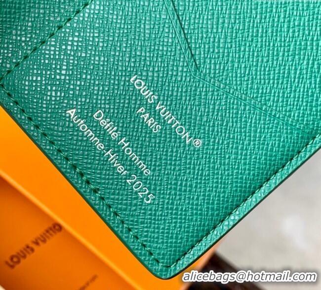 Trendy Design Louis Vuitton Pocket Organizer Wallet in Printed Monogram Canvas M25971 Green 2025