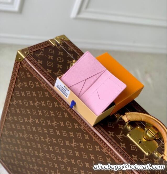 Luxury Discount Louis Vuitton Pocket Organizer Wallet in Printed Monogram Canvas M25973 Pink 2025