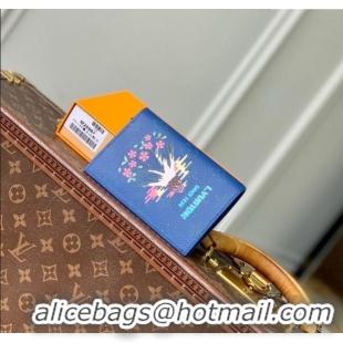 Inexpensive Louis Vuitton Passport Cover in Printed Monogram Canvas M25967 Blue 2025