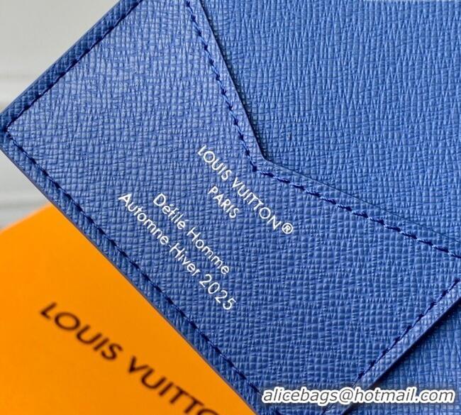 Inexpensive Louis Vuitton Passport Cover in Printed Monogram Canvas M25967 Blue 2025