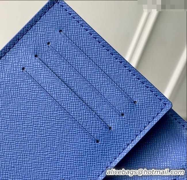 Inexpensive Louis Vuitton Passport Cover in Printed Monogram Canvas M25967 Blue 2025