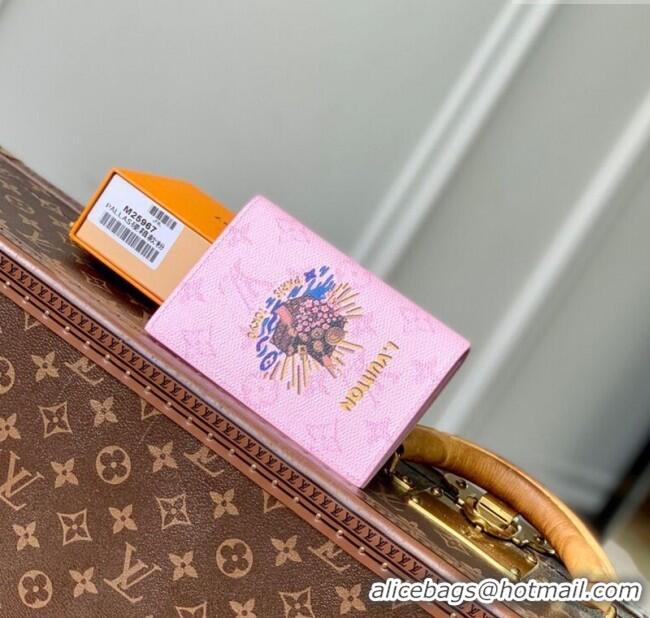 Buy Discount Louis Vuitton Passport Cover in Printed Monogram Canvas M25968 Pink 2025