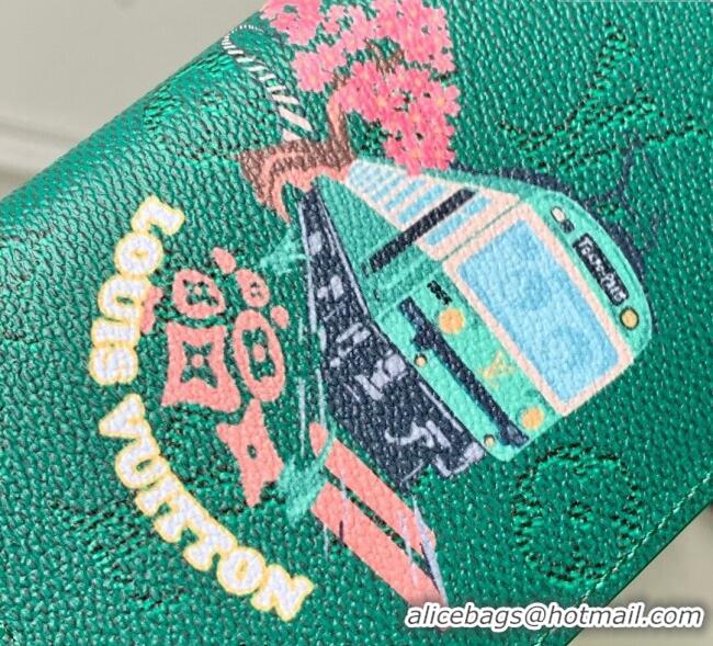 Pretty Style Louis Vuitton Passport Cover in Printed Monogram Canvas M26293 Green 2025