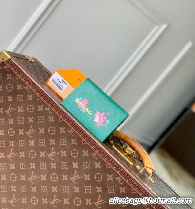 Pretty Style Louis Vuitton Passport Cover in Printed Monogram Canvas M26293 Green 2025