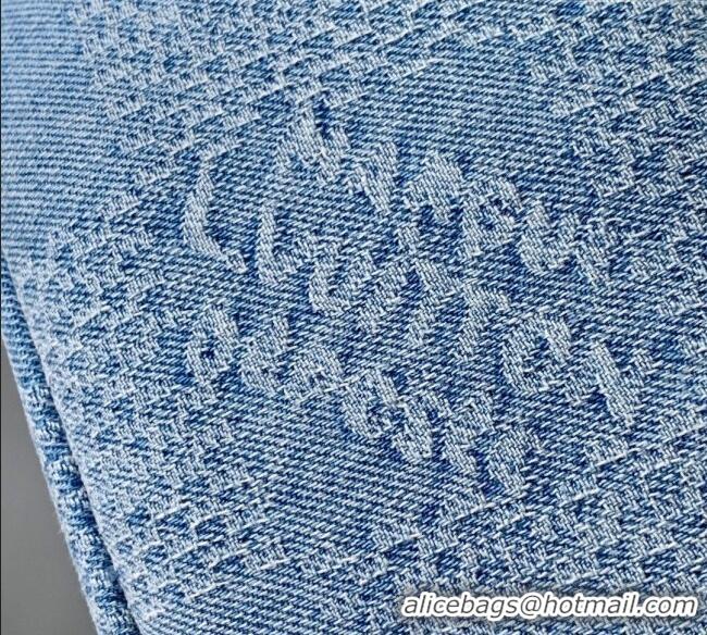 Top Quality Louis Vuitton Mens Rush Bumbag in Blue Damier Denim 3D Canvas N00205 2025