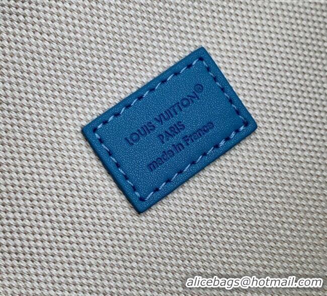 Top Quality Louis Vuitton Mens Rush Bumbag in Blue Damier Denim 3D Canvas N00205 2025