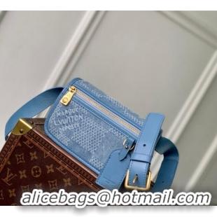 Well Crafted Louis Vuitton Mens Bosphore Wearable Wallet Mini Bag in Blue Damier Denim 3D Canvas N00210 2025