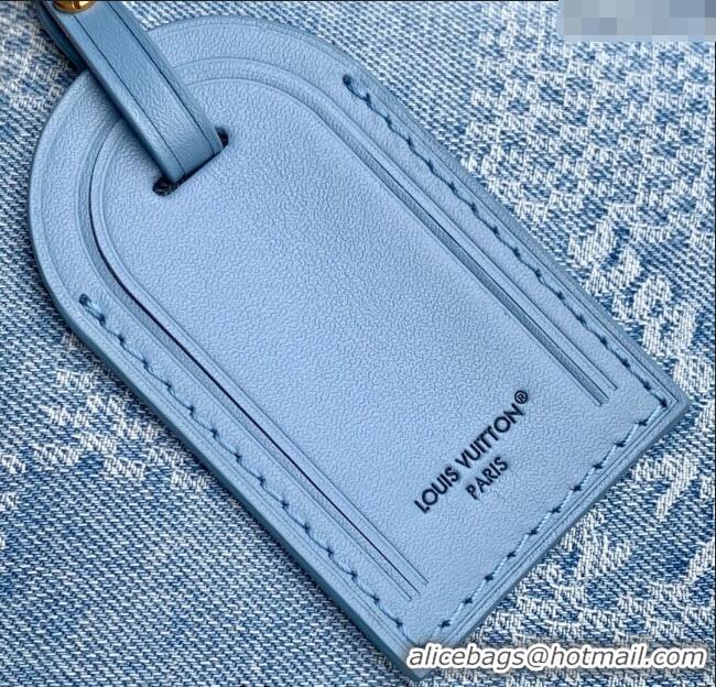 Discount Louis Vuitton Mens Pochette Accessories XL Crossbody Bag in Blue Damier Denim 3D Canvas N00204 2025