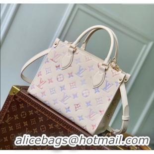 Grade Design Louis Vuitton Onthego PM Tote Bag in Dream Cream Embossed Leather M25770 2025