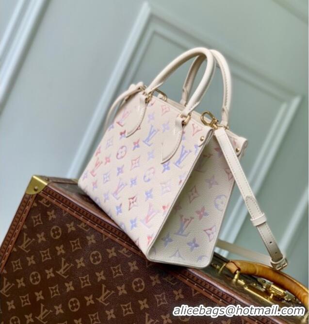 Grade Design Louis Vuitton Onthego PM Tote Bag in Dream Cream Embossed Leather M25770 2025
