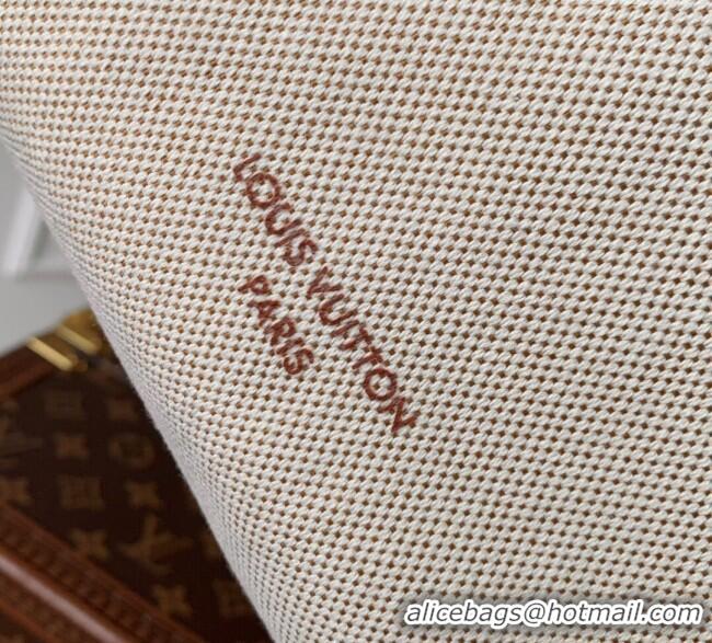 Best Price Louis Vuitton Side Trunk MM Bag in Cotton Canvas and Leather M14411 Beige/Brown 2025