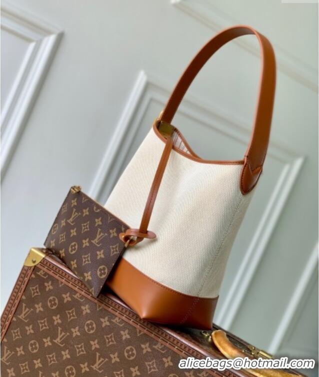 Super Quality Louis Vuitton Low Key Hobo PM Hobo Bag in Cotton Canvas and Leather M25468 Beige/Brown 2025