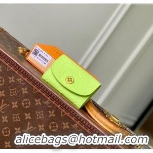 Promotional Louis Vuitton Rosalie Coin Purse Wallet in Embossed Leather M14506 Zesty Lime Green 2025
