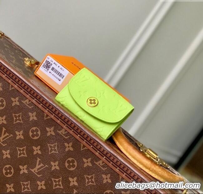 Promotional Louis Vuitton Rosalie Coin Purse Wallet in Embossed Leather M14506 Zesty Lime Green 2025