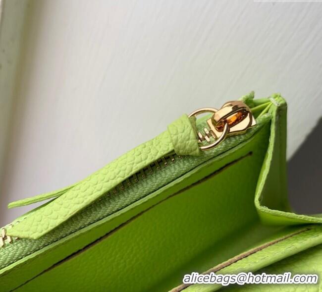 Promotional Louis Vuitton Rosalie Coin Purse Wallet in Embossed Leather M14506 Zesty Lime Green 2025
